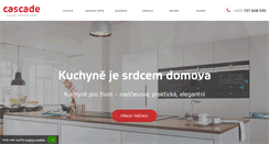 Desktop Screenshot of cascade-kuchyne.cz