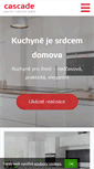 Mobile Screenshot of cascade-kuchyne.cz